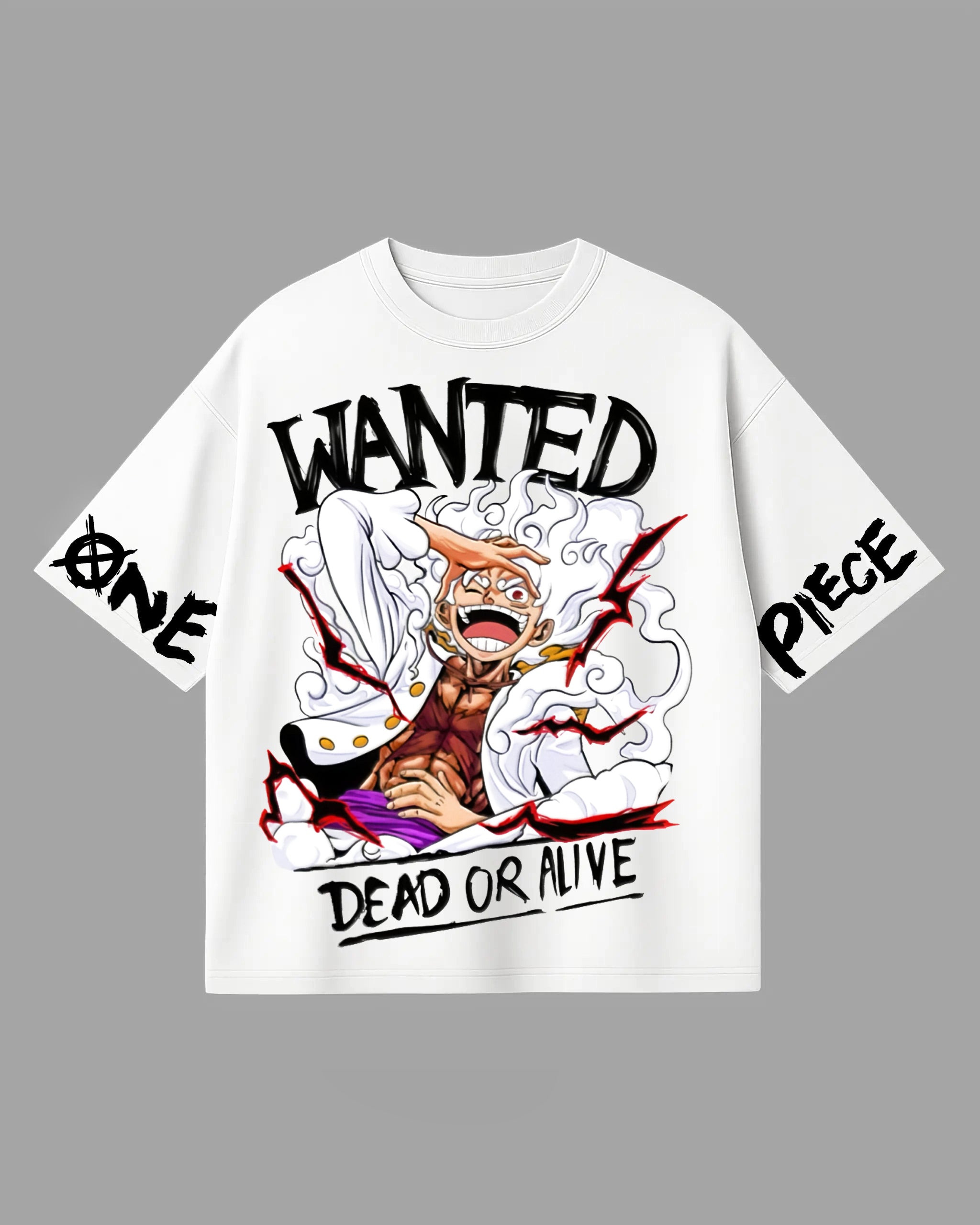 Luffy Gear 5 blanc   - One piece - T-shirt