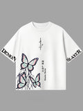Flowers Shinobu Kocho - Demon Slayer - Blanc - T-shirt