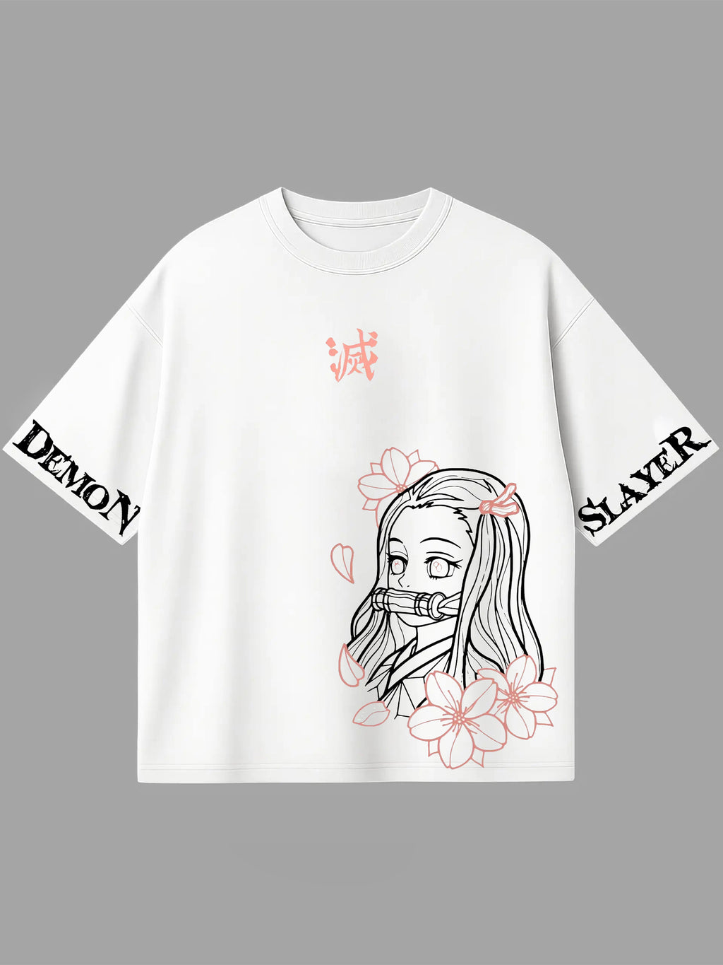 Nezuko Kamado - Demon Slayer - Blanc - T-shirt